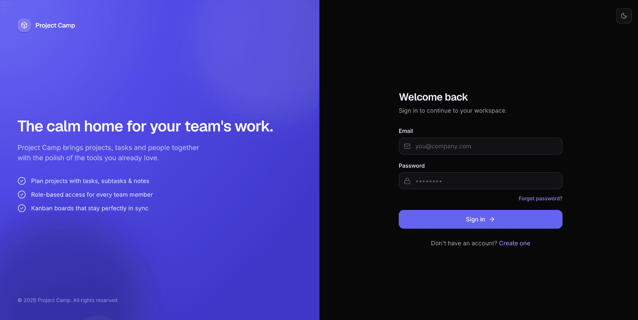 Project Camp preview