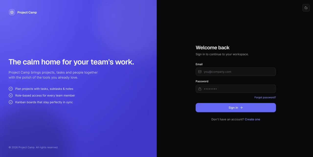 Project Camp preview