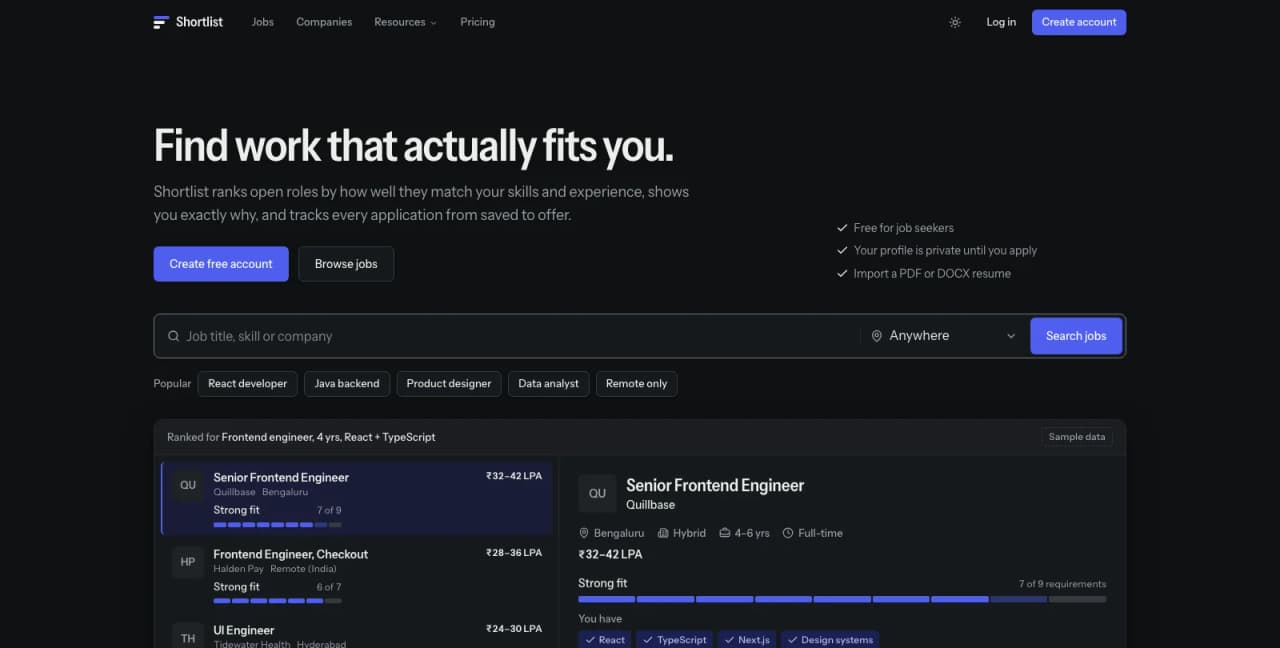 Job Portal preview